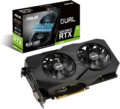 Видеокарта AsUS Nvidia Geforce Rtx 2060 Dual Evo 6Gb Gddr6 Nifida Touring - Black (Dual-Rtx2060-6G-Evo) 1000008705 - фото 535308