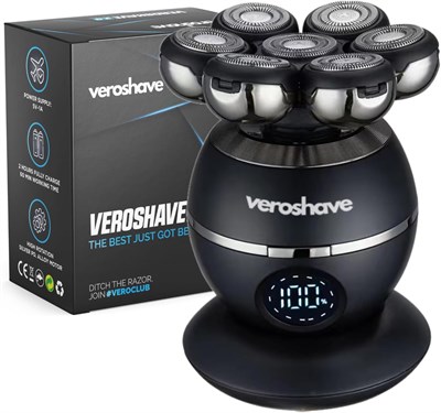 Бритва Veroshave с 7 лезвиями для мужчин — беспроводной, аккумуляторный триммер для волос с изогнутыми лезвиями, удобный набор для бритья и полного бритья, удобный для путешествий 1000008757 - фото 535338
