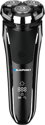 Мужская бритва Blaupunkt – 3 плавающие головки, выдвижной триммер, зарядка через USB-C, ЖК-дисплей, время работы 180 минут, возможность бритья в сухом и влажном виде, дорожная блокировка, проводное/беспроводное, водонепроницаемое, гарантия 2 года – SVM422 1000008783 - фото 535460