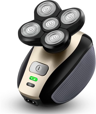 ShabeEat Head Shavers for Men, улучшенная многофункциональная бритва для лысых голов 5-в-1, набор для ухода за лысыми головами, беспроводная электрическая бритва для мужчин, роторная бритва для мужчин, аккумуляторная бритва для лысых мужчин, водонепроница 1000008919 - фото 536100