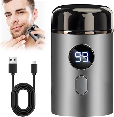 Электробритва BIGTHREE Mini Shavers для мужчин, дорожная аккумуляторная бритва, портативная умная мужская бритва, для влажного и сухого использования, подходит для мужчин, чтобы удобно бриться дома или во время путешествий. 1000008955 - фото 536272