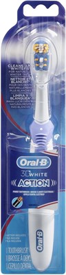 Электрическая зубная щетка Oral-B 3D White Action, 1 шт. (цвета могут отличаться), разноцветная 1000009264 - фото 536583