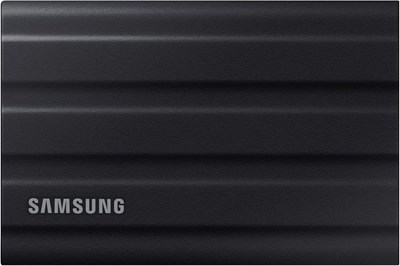 Портативный твердотельный накопитель Samsung T7 Shield 4 ТБ, внешний USB 3.2 Gen2, черный, скорость до 1050 МБ/с, прочный, защита от воды и пыли IP65, для фотографов, создателей контента и игр, совместим с Mac, MU-PE4T0S 1000009373 - фото 537051