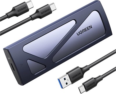 UGREEN M.2 NVMe Enclosure SSD Adapter 10 Гбит/с USB C 3.2 Gen2, внешний корпус без инструментов NVMe PCI-E Reader SSD Drive Внешний USB-адаптер с поддержкой ключей M и B&M SSD размером 2230/2242/2260/2280 1000009376 - фото 537064