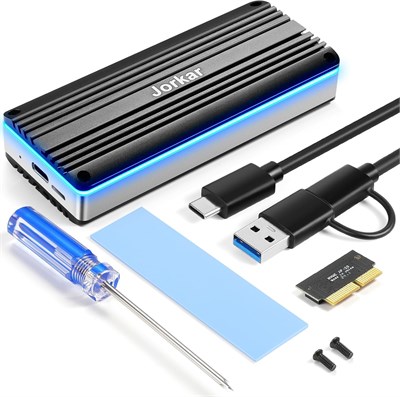 Внешний алюминиевый корпус Jorkar для SSD-накопителя MacBook 12+16 Pin SSD, USB C 3.2, MacBook Pro/Air 2013-2017, iMac 2013-2015 1000009444 - фото 537394