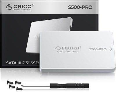 Внутренний твердотельный накопитель ORICO 2 ТБ SATA SSD Внутренний накопитель данных 2,5'' до 550 МБ/с, 3D NAND SATA III SSD с алюминиевым корпусом для настольного ноутбука PS4 NAS Внешний накопитель DIY - S500PRO 1000009478 - фото 537563