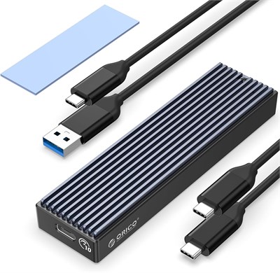 Корпус ORICO M.2 NVMe/SATA SSD — USB 3.1 Gen 2 (10 Гбит/с) с поддержкой UASP для M.2 NVMe/SSD размером 2230/2242/2260/2280 1000009532 - фото 537824