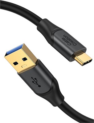 Короткий кабель CableCreation USB–USB C длиной 0,5 м, высокоскоростной кабель передачи данных USB C–USB A 3.2 Gen2 (10 Гбит/с), кабель для быстрой зарядки Type C мощностью 60 Вт для iPhone 15, внешнего SSD/MacBook Pro/iPad/Galaxy S23 1000009536 - фото 537842