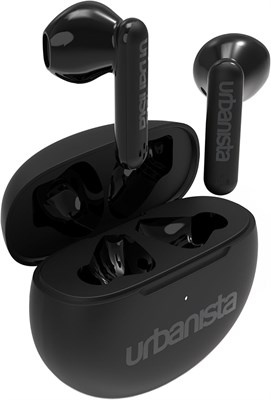 Беспроводные наушники Urbanista Austin True Wireless, Bluetooth 5.3, IPX4, два микрофона, 20 часов воспроизведения, беспроводные наушники с сенсорным управлением, чехол для зарядки TWS USB C, цвет: темно-черный 1000009580 - фото 538058