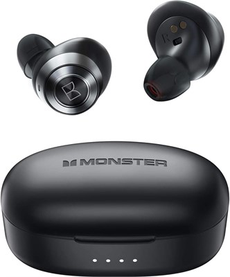 Беспроводные наушники Monster Achieve 100 AirLinks, внутриканальные Bluetooth-наушники с микрофоном, аккумулятор на 24 часа работы, черные 1000009605 - фото 538176