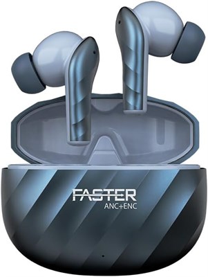 Наушники-вкладыши Faster Raptor Bluetooth — беспроводные внутриканальные наушники с активным шумоподавлением, шумоподавлением и электронным шумоподавлением — беспроводные наушники Bluetooth 5.3, 30 часов воспроизведения, 10-миллиметровые динамики, наушник 1000009620 - фото 538247
