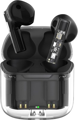 Беспроводные наушники PHOCAR, защита от пота, Bluetooth 5.3, прозрачные Bluetooth-наушники со стереозвуком, шумоподавлением, сенсорным управлением Smart Touch, совместимы с iPhone, iPad, MacBook, Samsung, Xiaomi 1000009635 - фото 538312