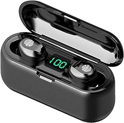 Беспроводные наушники-вкладыши Nice Deals LLC F9 Bluetooth 5.1, сенсорное управление, IPX7, портативные стереонаушники с микрофоном, светодиодным дисплеем, 120 часов воспроизведения, шумоподавление 1000009695 - фото 538591
