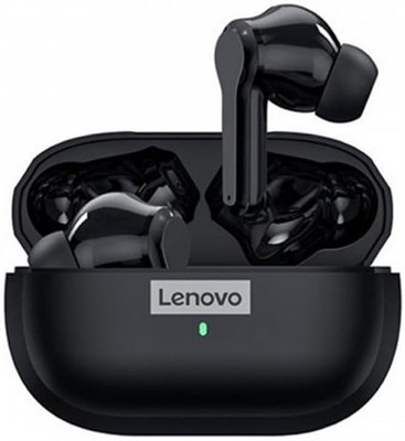 Беспроводные внутриканальные наушники Lenovo Thinkplus LP1S Bluetooth V5.0 — чёрные 1000009716 - фото 538687