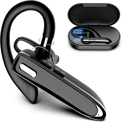 Bluetooth-наушники Excefore для мобильного телефона, беспроводная гарнитура Bluetooth V5.1 с микрофоном с шумоподавлением для офисного вождения, наушники Hands-Free, совместимые с Android/iOS 1000009717 - фото 538692
