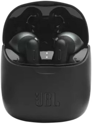 Беспроводные наушники-вкладыши JBL Tune 225TWS, звук JBL Pure Bass, Bluetooth, аккумулятор 25 ч, Dual Connect, быстрое сопряжение, встроенный голосовой помощник, совместимость с Android и iOS — черный, JBLT225TWSBLK 1000009749 - фото 538843