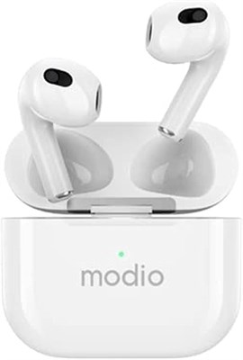 Беспроводная Bluetooth-гарнитура Modio ME12 – белая 1000009808 - фото 539120