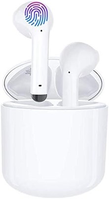 Наушники Caili Bluetooth. Наушники Langsdom True Wireless Bluetooth с микрофоном, сенсорным управлением, шумоподавлением, внутриканальные для смартфонов, T17 White. Замена Airpods. 1000009822 - фото 539189