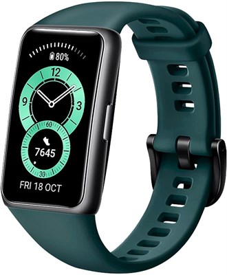 Huawei Band 6, круглосуточный мониторинг SpO2, 1,47-дюймовый дисплей FullView, 2 недели автономной работы, быстрая зарядка, мониторинг пульса, отслеживание сна, 96 режимов тренировок, напоминание о сообщениях — цвет Forest Green 1000009902 - фото 539562