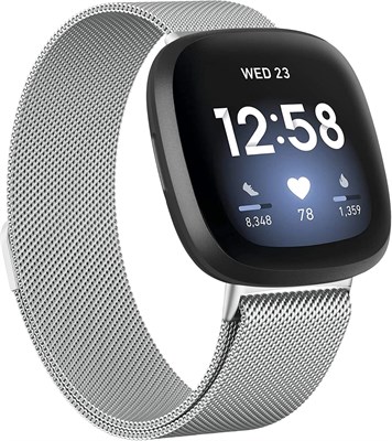 Металлические ремешки, совместимые с Fitbit Versa 4/Sense 2/Versa 3/Sense, регулируемый ремешок для женщин и мужчин из нержавеющей стали для умных часов Fitbit Versa 1000009987 - фото 539946