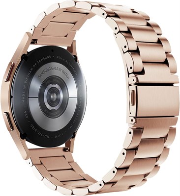 Металлический браслет O Ozone, совместимый с Samsung Galaxy Watch 7, 6, 5, 4 FE (40 мм, 44 мм, 45 мм) и Galaxy Watch 6, 4 Classic (43 мм, 47 мм, 42 мм, 46 мм), сменный ремешок из нержавеющей стали 20 мм для женщин и мужчин 1000010023 - фото 540109