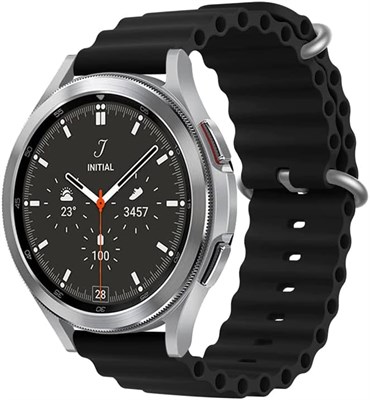 Браслет O Ozone Ocean, совместимый с Samsung Galaxy Watch 7, 6, 5, 4 FE (40 мм, 44 мм, 45 мм) и Galaxy Watch 6, 4 Classic (43 мм, 47 мм, 42 мм, 46 мм, 20 мм) с мягкой силиконовой петлей и титановой пряжкой. 1000010053 - фото 540248
