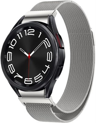 Браслет Dado Quick Fit No Gap из миланской нержавеющей стали, совместимый с Samsung Galaxy Watch 6 Classic 47/43 мм | 5 Pro 45 мм | 4 Classic 46, с сетчатым магнитным ремешком 1000010057 - фото 540268