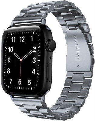 Металлические ремешки O Ozone совместимы с Apple Watch Series 10 | Ultra 2 | 8 Ultra | 9 | 8 | 7 | 6, 49/46/45/44/42/41/40/38 мм, прочный сменный ремешок из нержавеющей стали для умных часов для женщин и мужчин 1000010080