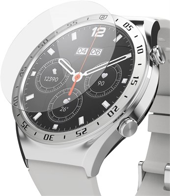 Стекло Ringke только для безеля [4 шт. в упаковке] совместимо с защитой экрана Xiaomi Watch S1, закаленное стекло с твердостью 9H, защитная пленка от царапин на все случаи жизни 1000010106