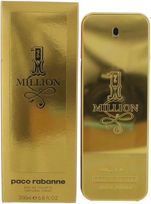 Мужская туалетная вода-спрей Paco Rabanne 1 Million, 6,7 унции — 100% аутентичность 1000010234 - фото 540998