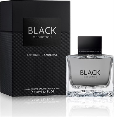 Туалетная вода-спрей Seduction In Black от Antonio Banderas, 3,4 унции для мужчин 1000010248 - фото 541035