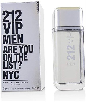CAROLINA HERRERA 212 VIP Men by perfume for men Eau de Toilette, 200ml, Oriental & Spicy 1000010482 - фото 541823