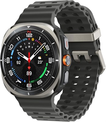 Samsung Galaxy Watch Ultra (2025) Titanium Silver, LTE, умные часы 47 мм, прочный титановый корпус, мягкий дизайн, быстрая кнопка, мониторинг состояния здоровья на базе искусственного интеллекта (версия для ОАЭ) 1000011343
