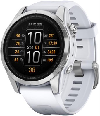 GARMIN EPIX PRO (GEN 2) STANDARD EDITION — 42 ММ — СЕРЕБРИСТЫЙ С СИЛИКОНОВЫМ РЕМЕШКОМ WHITESTON 1000011386 - фото 546079