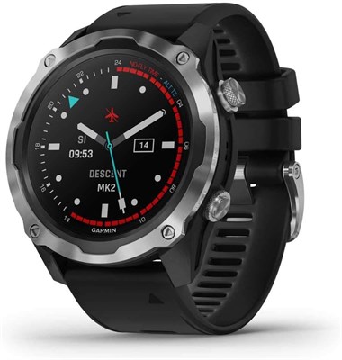 GARMIN DESCENT MK2, НЕРЖАВЕЮЩАЯ СТАЛЬ С ЧЕРНЫМ РЕМЕШКОМ 1000011391