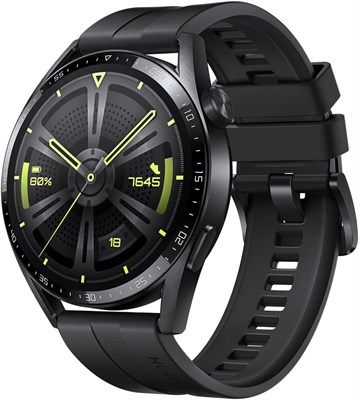HUAWEI Watch GT 3 46 мм, GPS, iOS и Android, корпус из нержавеющей стали, умные часы, длительное время автономной работы, круглосуточный мониторинг SpO2, беговой тренажер с ИИ, точный мониторинг пульса, более 100 режимов тренировок, черный цвет 1000011400 - фото 546143