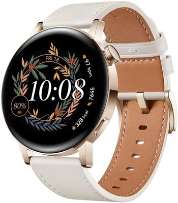 Умные часы HUAWEI Watch GT 3 (42 мм) GPS + Bluetooth (белые) — международная версия 1000011402