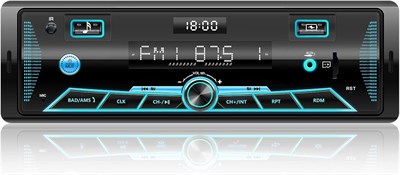 Автомобильное радио Chismos RDS Bluetooth, 9-24 В, FM/AM, 7 цветов, пульт дистанционного управления, MP3-плеер, USB/SD/AUX, комплект громкой связи 1000011429 - фото 546255