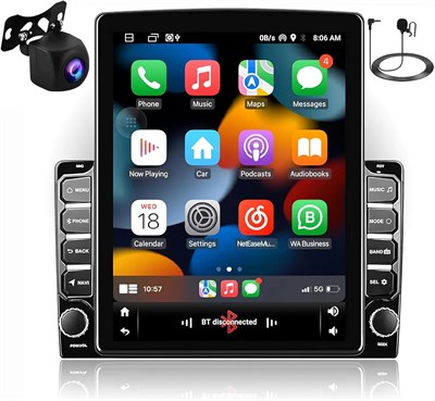 Автомобильная стереосистема VIEREX с Carplay и Android Auto, 9,7-дюймовым вертикальным сенсорным экраном, встроенным в приборную панель радиоприемником, GPS-навигатором, AHD-камерой заднего вида, вертикальным экраном, Android-магнитолой, аудио- и видеосте 1000011438 - фото 546300