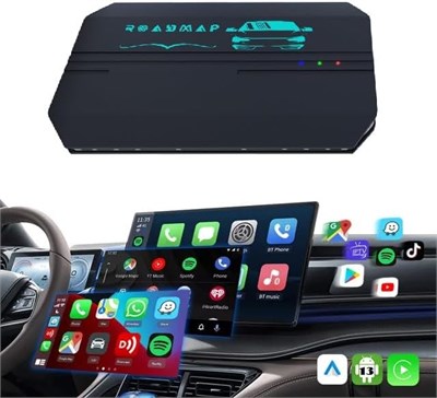 Обновленная RoadMap магнитола Carplay AI Box — 4 в 1 — Android 13, беспроводное CarPlay/Android Auto, 8+128 ГБ, разъем для наушников, автомобили с штатным проводным CarPlay, YouTube, Netflix для Nissan, Ford, Mercedes, Mazda, Kia, более 600 автомобилей 1000011449 - фото 546354