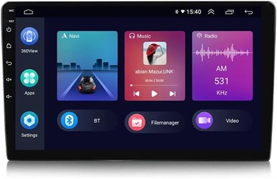 Автомобильная стереосистема Android Double Din с экраном 10,1 дюйма, ОЗУ 1 ГБ, ПЗУ 32 ГБ, сенсорный экран IPS, встроенный DSP-процессор, Bluetooth, USB-радио, WiFi, Play Store, камера заднего вида в комплекте 1000011503 - фото 546615