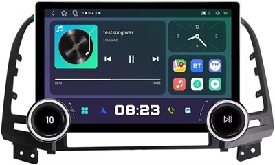 Автомобильный мультимедийный проигрыватель Fabrik® с экраном 2K и двумя кнопками, диагональю 11,5 дюйма, для Hyundai Santa Fe 2006–2012 годов выпуска, система Android, планшеты IPS AHD, видео- и аудиоплеер, радио (4+64 ГБ 4G Apple Carplay+Android Auto) 1000011560 - фото 546888