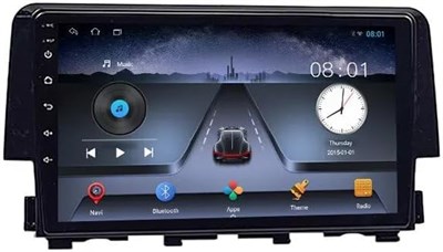 Автомобильный стереоплеер Fabrik® с сенсорным экраном и мультимедийным проигрывателем для Honda Civic 2016–2020 годов выпуска на базе Android, планшеты с IPS AHD-дисплеем, видеоплеер и музыкальный проигрыватель, Bluetooth, FM-радио, GPS (1+32 ГБ Android) 1000011567 - фото 546923