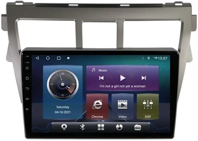 Автомобильный стереоплеер Fabrik® с сенсорным экраном и мультимедийным проигрывателем для Toyota Yaris/Vios 2007–2012 годов выпуска. Система Android, планшеты с IPS AHD-дисплеем, видеоплеер и музыкальный проигрыватель, Bluetooth, радио, GPS (4+64 ГБ 4G Ca 1000011595 - фото 547063
