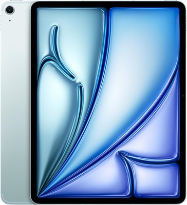 Apple iPad Air 13 дюймов (M2): дисплей Liquid Retina, 256 ГБ, горизонтальная ориентация фронтальной камеры 12 МП/задней камеры 12 МП, Wi-Fi 6E + 5G Cellular с eSIM, Touch ID, автономность на весь день — синий 1000011746 - фото 547803