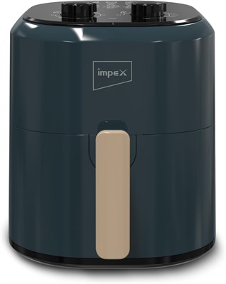 Механическая аэрофритюрница Impex AF 4305A объёмом 4,5 л, безмасляная, мощностью 1200 Вт, регулируемая температура и таймер на 60 минут, вместительная корзина с антипригарным покрытием, защита от перегрева, циклонный воздушный поток, ручка с функцией Cool 1000011858 - фото 548350