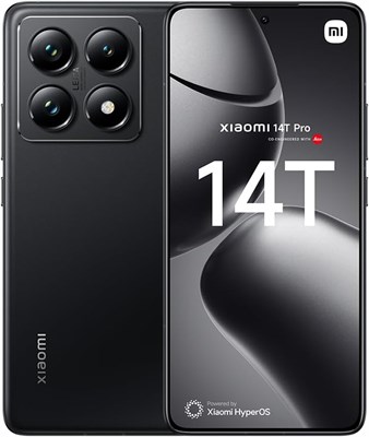 Xiaomi 14T Pro 5G, Titan Black (12 ГБ ОЗУ + 512 ГБ) | MediaTek 9300+ | 6,67-дюймовый AMOLED-дисплей с частотой обновления 144 Гц | Тройная камера Leica 50+50+12 Мп, фронтальная камера 32 Мп 1000012364 - фото 550096