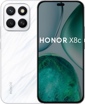 HONOR X8c 8 ГБ ОЗУ 256 ГБ Две SIM-карты Moonlight White 4G — версия для Ближнего Востока 1000012367 - фото 550111