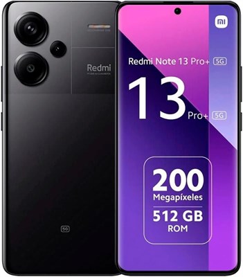 Xiaomi Redmi Note 13 Pro+ 5G, 12 ГБ ОЗУ + 512 ГБ ПЗУ, 6,67-дюймовый изогнутый дисплей AMOLED с разрешением 1,5K и частотой обновления 120 Гц, тройная камера 200 МП с оптической стабилизацией изображения (цвет «полночный чёрный») 1000012451 - фото 550501