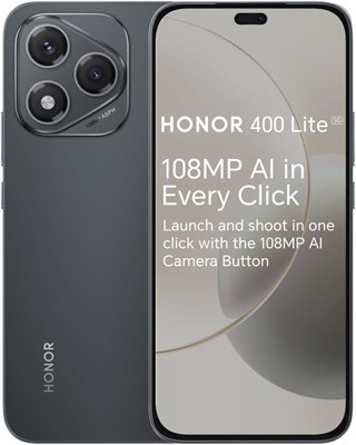 HONOR 400 Lite — разблокированный 5G-смартфон на базе Android с искусственным интеллектом, кнопкой камеры с искусственным интеллектом, камерой 108 МП, встроенной памятью 8 ГБ + 256 ГБ, водонепроницаемым корпусом, цвет «Velt Black» (международная версия) 1000012484 - фото 550641